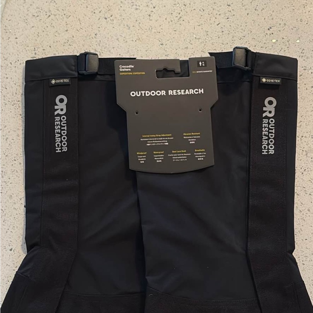 Outdoor Research Black Gore-Tex Gaiters